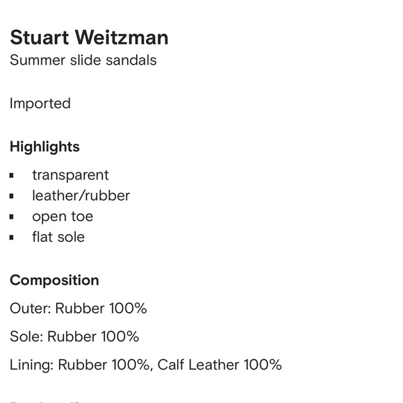 NWT Stuart Weitzman Summer Slide Sandals Women’s Size 6 - Picture 3 of 7